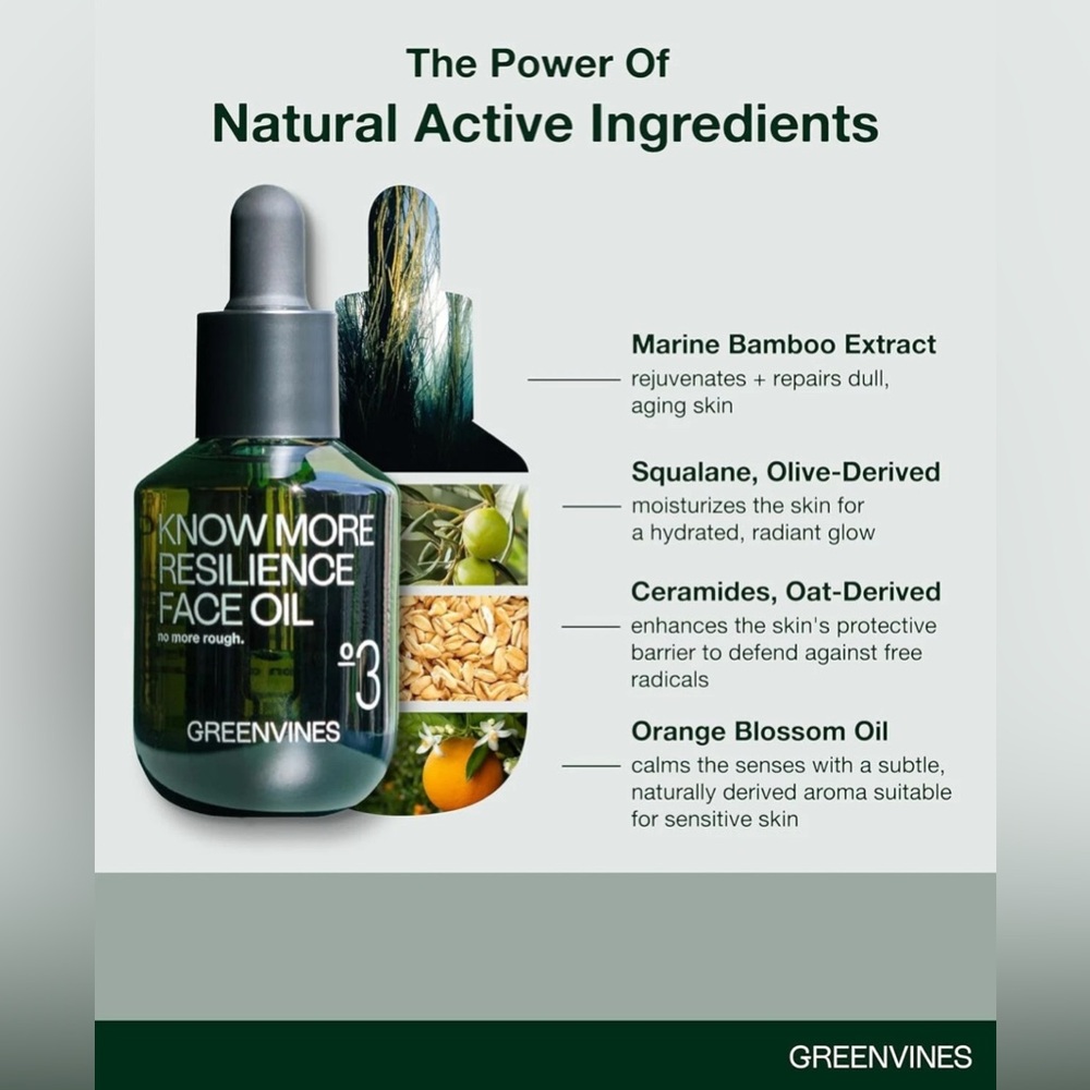 Resilience Anti Aging Face Oil with Squalane &‎ Moringa - 1 Fl Oz for Radiance - Picture 5 of 11